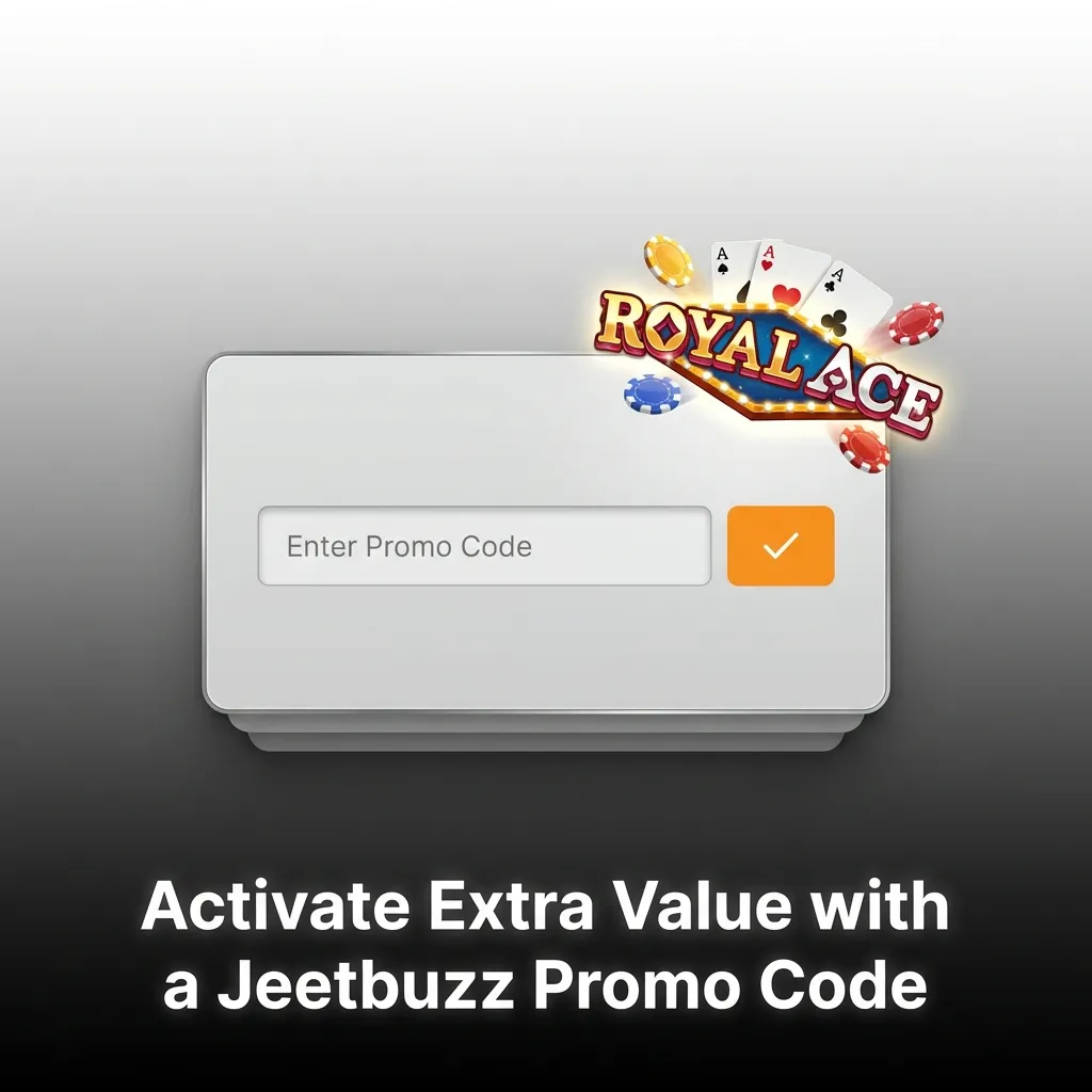 Jeetbuzz promo code ROYAL100 entry field for Bangladesh players to claim extra free spins on Royal Ace game — Jeetbuzz in Bangladesh
