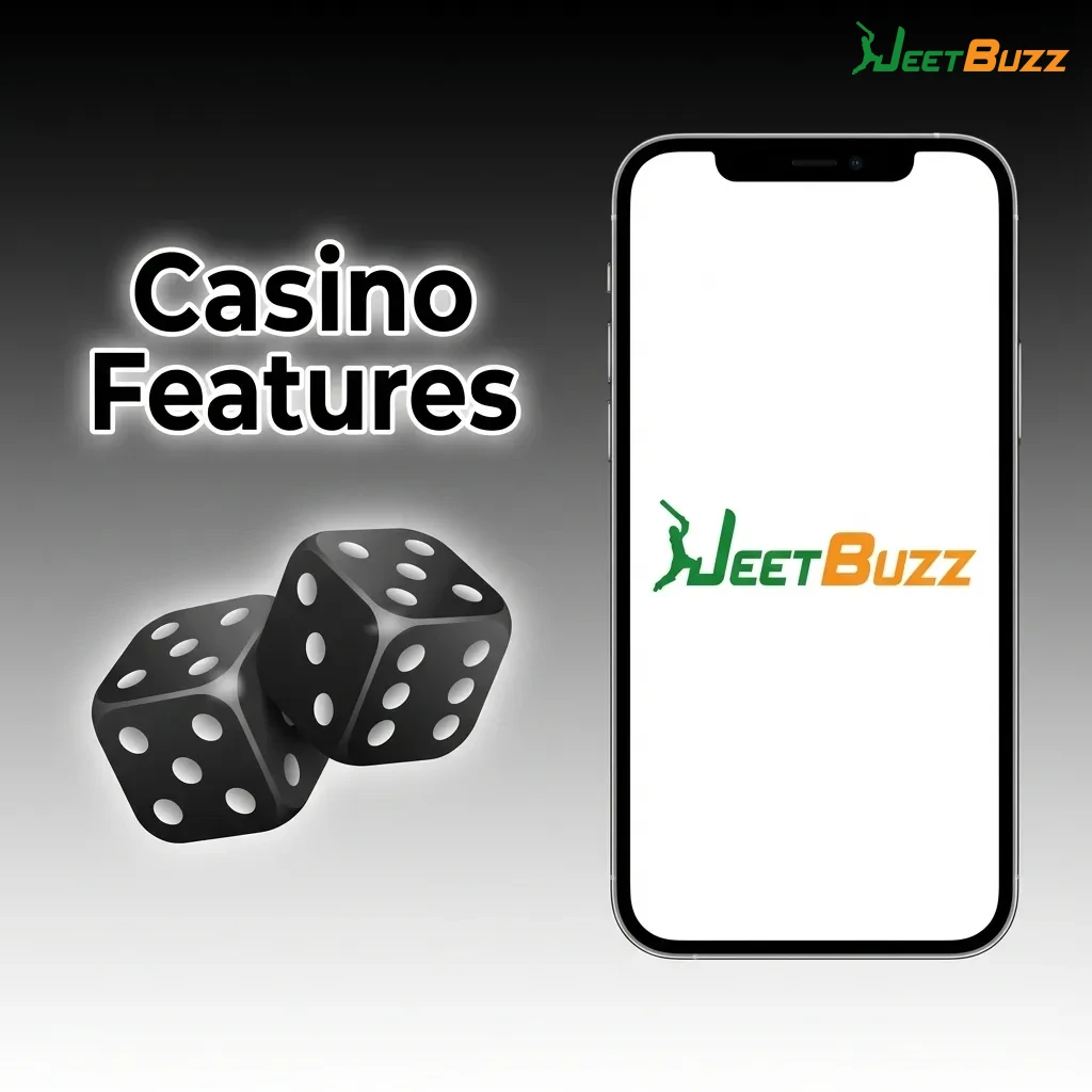 Mobile casino interface showing game selection menu with slots, table games, and live dealer options from top providers — Jeetbuzz in Bangladesh