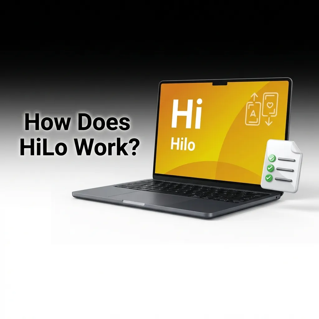 Player predicting if next card is higher or lower in HiLo card game with multiplier display — Jeetbuzz in Bangladesh