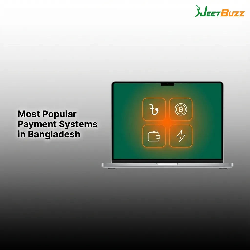 Popular payment systems including bKash, Nagad, Rocket, bank transfer, USDT, and BangkokPay icons — Jeetbuzz in Bangladesh