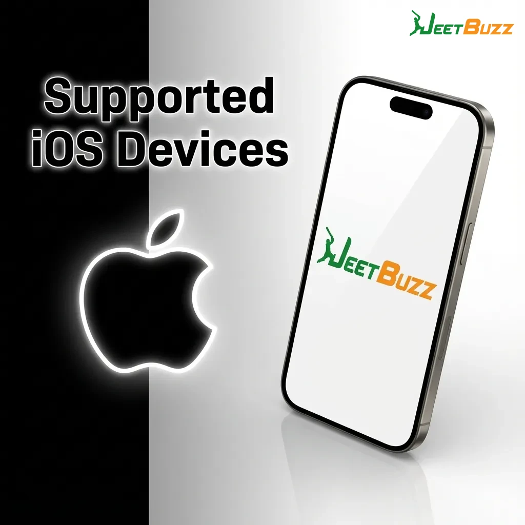 Collection of compatible Apple devices including iPhones, iPads, and iPod Touch that support the Jeetbuzz Bangladesh app