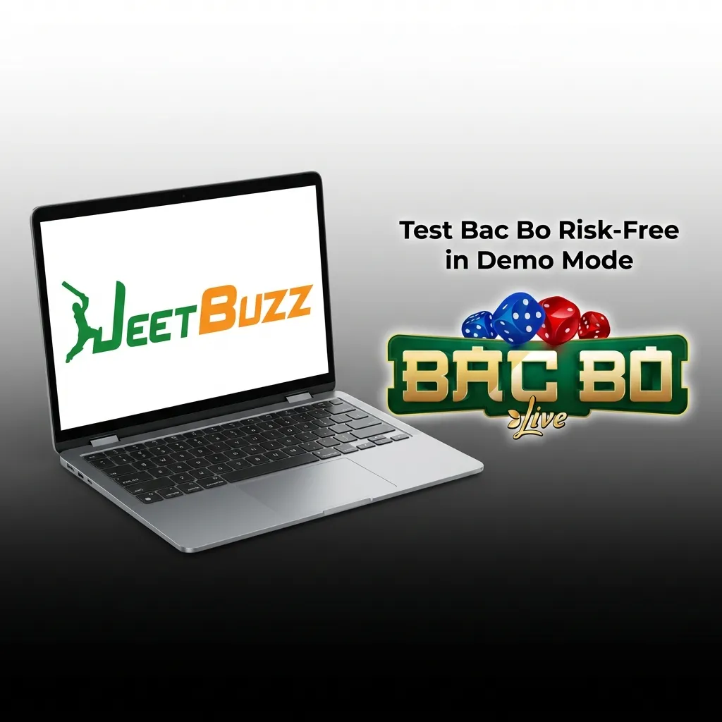 Players testing Bac Bo demo mode interface with virtual credits, live dealer, and dice roll statistics display — Jeetbuzz in Bangladesh