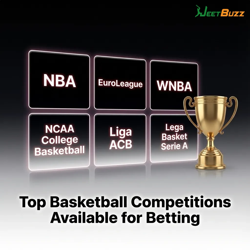 Basketball leagues including NBA, EuroLeague, FIBA World Cup, Olympics, and NCAA March Madness available for betting — Jeetbuzz in Bangladesh