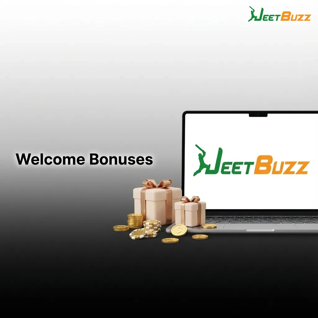 Jeetbuzz Bangladesh welcome bonuses comparison table showing three options: slots, sports, and live casino with deposit matches and terms